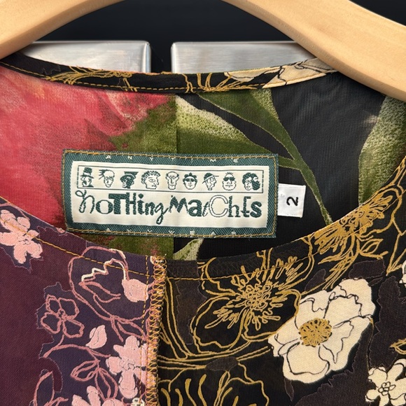 Nothing matches Tops for Women Orange and Green Graphic Blouse L - Picture 2 of 7